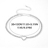 Heart Alloy Full Crystal Rhinestone Link Chain Choker Necklaces for Women FS-WGC99F9-01-3