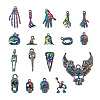 36Pcs Halloween Rainbow Color Alloy Pendants PALLOY-BY0001-01-1