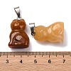 Natural Topaz Jade Pendants G-B127-08P-04-3