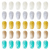 100Pcs 5 Colors Opaque Acrylic Beads OACR-TA0004-98-1
