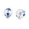Transparent Glass Enamel Beads GLAA-P078-01A-02-2