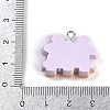 Resin Pendants RESI-I061-08B-3