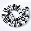 Handmade Polymer Clay Beads Strands CLAY-R089-8mm-150-3