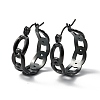 304 Stainless Steel Curb Chain Chunky Hoop Earrings for Women EJEW-P197-05EB-1