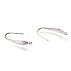 Tarnish Resistant 316 Surgical Stainless Steel Earring Hooks STAS-Z034-10P-2