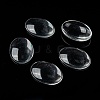 Transparent Oval Glass Cabochons X-GGLA-R022-30x22-5