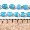 Handmade Millefiori Glass Oval Bead Strands LK-Z001-01A-03-2
