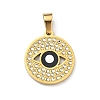 304 Stainless Steel Enamel Pendants STAS-H255-01E-G-1