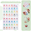 Plastic Diamond Drink Marker Stickers DIY-WH0530-64-4