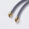 Nylon Twisted Cord Bracelet Making MAK-F018-07G-RS-4
