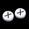 Opaque Acrylic European Beads AC-CBA3BDD-01X-2