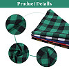 Globleland 6Pcs 6 Colors Tartan Pattern Polyester Dog Bandanas AJEW-GL0001-98-3