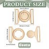 6Sets Zinc Alloy Side Release Buckles FIND-BC0013-98A-2