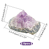 Amethyst Crystal Cluster Ornaments Home Display Decorations DJEW-WH0063-17-7