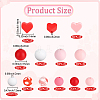 136Pcs Silicone Beads SIL-PA0001-52-2