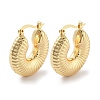 Brass Hoop Earrings EJEW-H301-03G-04-1