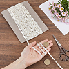 15 Yards Polyester Metallic Elastic Lace Trim OCOR-WH0082-151A-3