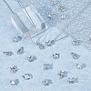 SUPERFINDINGS 30Pcs 5 Styles Alloy Cubic Zirconia Pendants ZIRC-FH0001-48-4