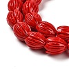 Synthetic Coral Dyed Carved Beads Strands CORA-P004-01B-3