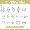30Pcs 15 Style Alloy Pendants FIND-ME0001-84-2
