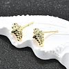 Brass Stud Earrings EJEW-H157-01G-02-2