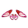 Transparent Resin Wing Earrings Pendants FIND-TAC0006-59C-2