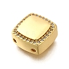 Brass Micro Pave Clear Cubic Zirconia Multi-Strand Links KK-B136-14G-2