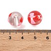 Transparent Glass Enamel Beads GLAA-P078-01A-011-3