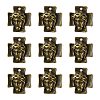 Tibetan Style Alloy Cross with Jesus Alloy Pendants for Easter Jewelry MLF10674Y-NF-1