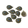 Alloy Enamel Pendants ENAM-WH0054-34B-1