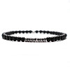 Natural Frosted Round Obsidian Beaded Bracxelets for Men OI5065-2-1
