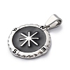 304 Stainless Steel Enamel Pendants STAS-U043-14P-2