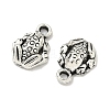 Tibetan Style Alloy Frog Charms X-TIBEP-O009-28-3