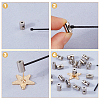Alloy and Brass Pin Keepers Locking Clasps TOOL-WH0059-082A-P-3