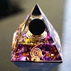 Resin Orgonite Pyramids with Ball PW-WG29079-01-2