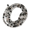 Natural Black Rutilated Quartz Beads Strands G-B090-A01-02-3