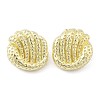 Brass Stud Earrings for Women EJEW-U035-01G-4