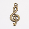 Tibetan Style Treble Clef Pendants LS-TIBEP-R315-AB-FF-2