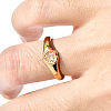 304 Stainless Steel Pave Clear Cubic Zirconia Finger Rings WG85DA0-05-1
