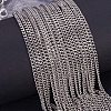 Iron Twisted Chains Curb Chains Necklaces Making IFIN-PH0020-01-5