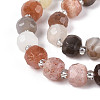 Natural Multi-Moonstone Beads Strands G-N327-08A-08-4