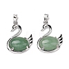 Natural Green Aventurine Pendants G-M385-04P-F-2