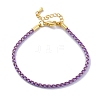 Polyester Cord Braided Bracelet Makings MAK-Z003-01G-28-1