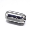 Barrel 304 Stainless Steel Magnetic Clasps X-STAS-D059-17C-1