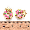 304 Stainless Steel Enamel Pendants STAS-T068-10A-3