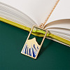 Cheriswelry 8Pcs 8 Style Zinc Alloy Bookmark for Reader AJEW-CW0005-05-13