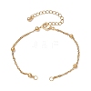304 Stainless Steel Singapore Chain Bracelets Making AJEW-JB01307-01-1