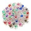 UV Plating Rainbow Iridescent Acrylic Beads PACR-E001-01-3