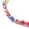 Sparkling Glass Beaded Stretch Bracelet for Women BJEW-JB07664-01-4