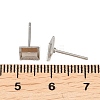 Tarnish Resistant 304 Stainless Steel Stud Earring Settings X-STAS-Q170-09-4